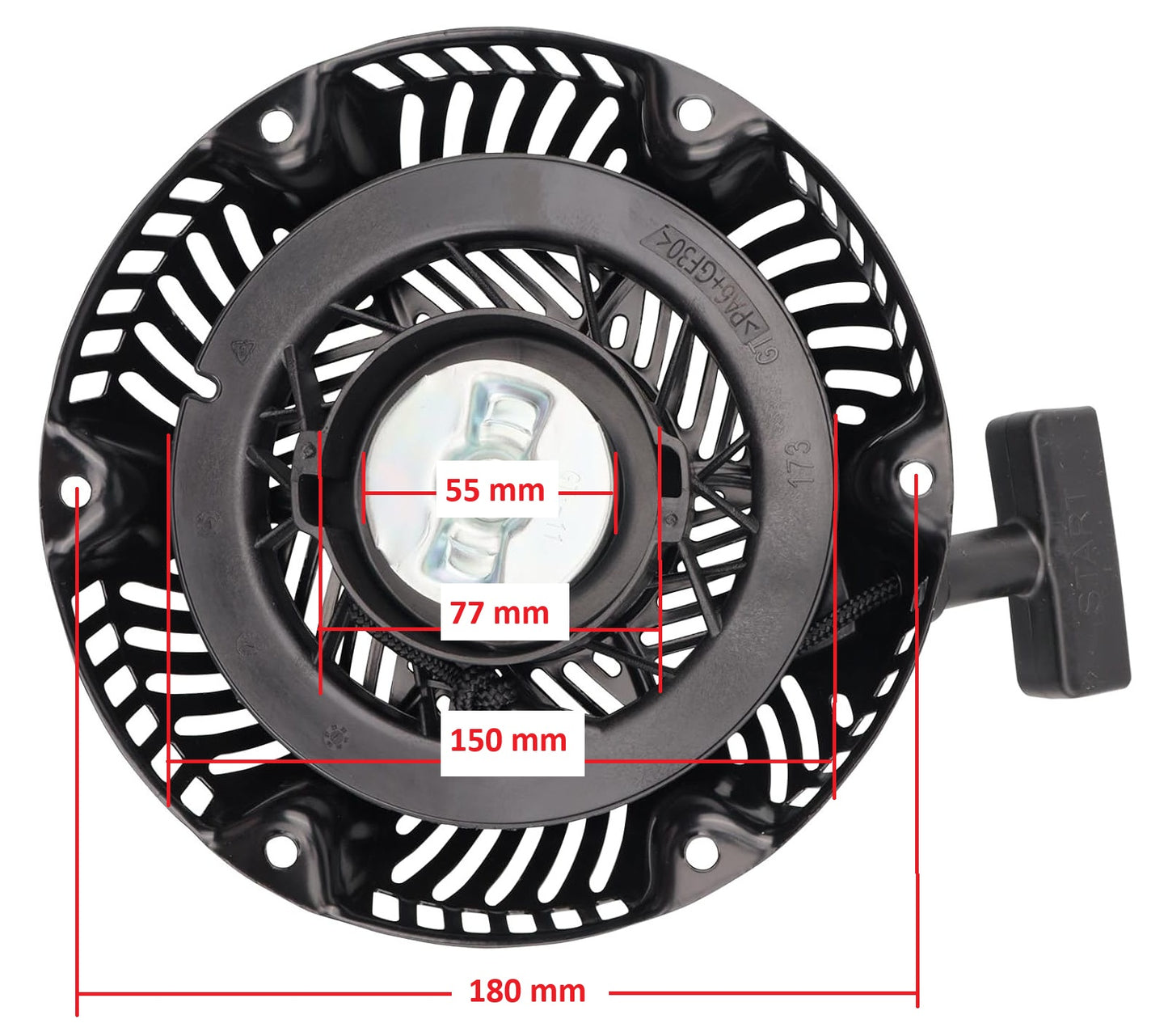 1716512S Recoil Starter Assembly for Kohler CH395 9.5HP 1716501-S, 17 165 12-S