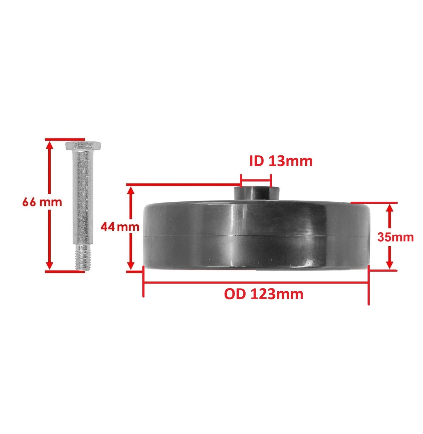 4 × Deck Wheels (5") Kit Replacement for 734-0973 & 734-04155