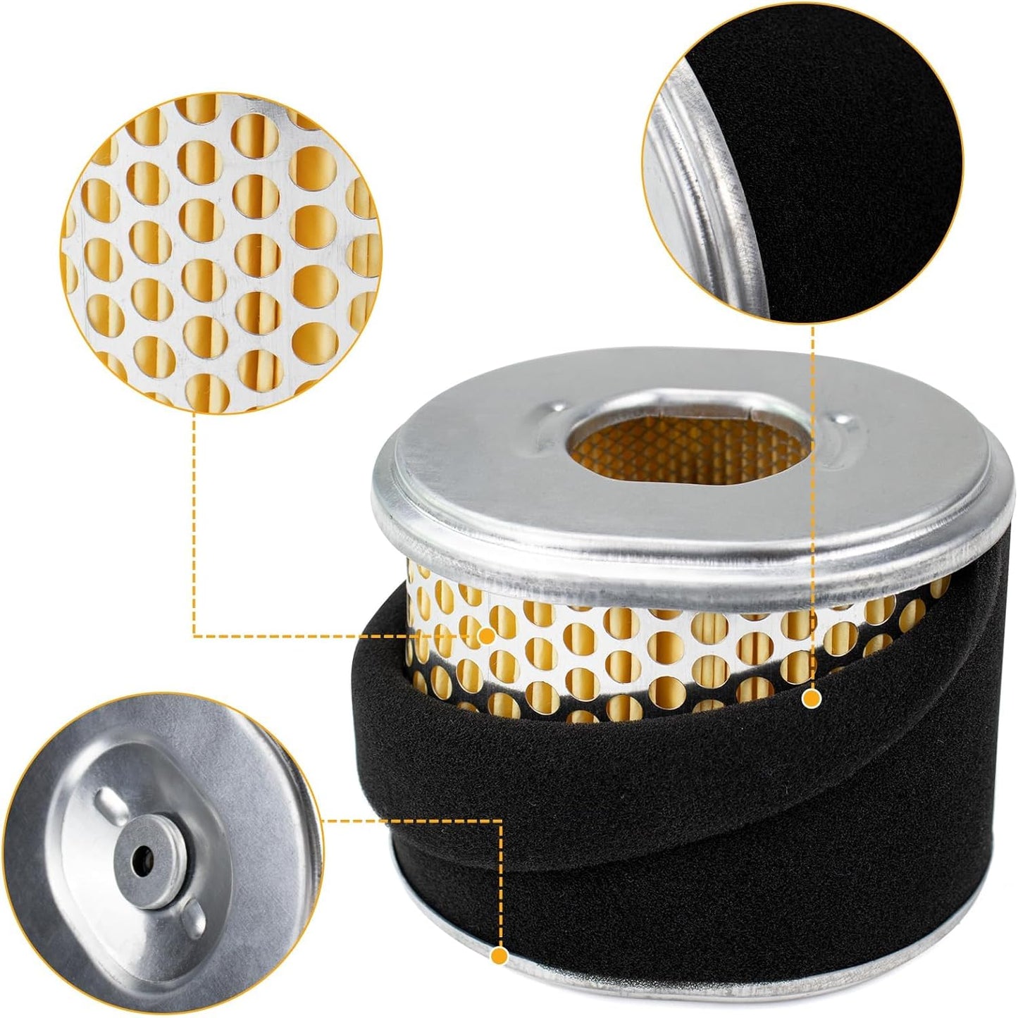 Air Filter for Honda GX340 GX390 188F 190F 11HP 13HP 4-Stroke Engine 17210-ZE3-505