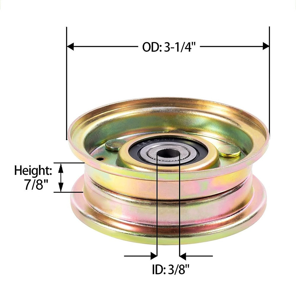 Flat Idler Pulley for Cub Cadet MTD Troy-Bilt 756-0981A