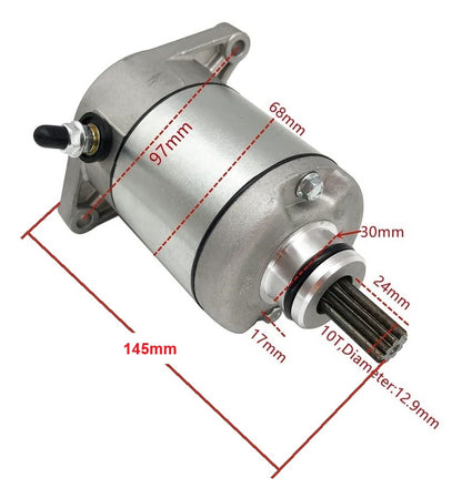 10 Spline Starter Motor 31100-38F00 For Arctic Cat ATV Suzuki ATV LT-A400 LT-F400