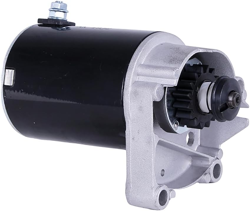 16 Teeth Starter Motor 497596 41022010 for Briggs & Stratton 14 16 18 HP V Twin With Free Gear