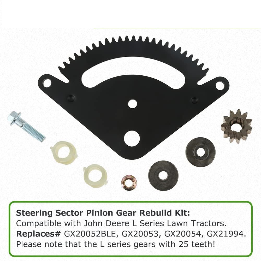 25 Teeth Steering sector Kit GX20052BLE for John Deere L Series & Sabre 14.5/42