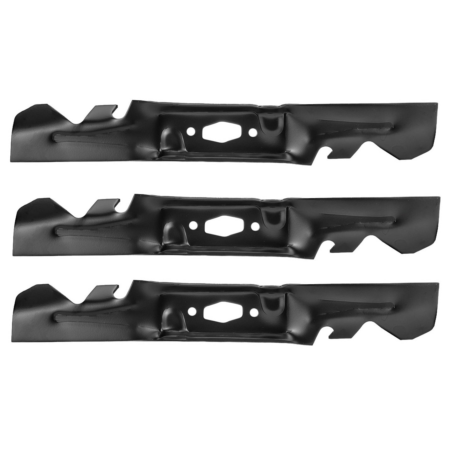 3PCS Diamond Hole Mulching Blades Replaces 742P05094X CMXGZAM110204 for 50" MTD Cub Cadet Troy-Bilt