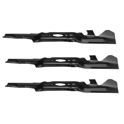3PCS Diamond Hole Mulching Blades Replaces 742P05094X CMXGZAM110204 for 50" MTD Cub Cadet Troy-Bilt