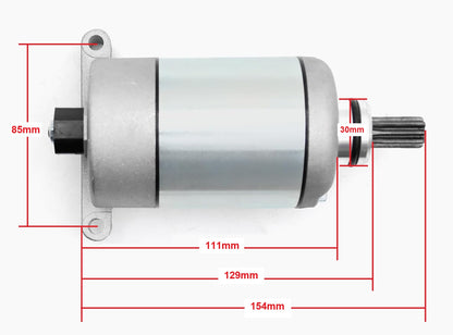 9 splines Starter Motor For Yamaha YFM550 YFM700 Grizzly 550 Kodiak 700