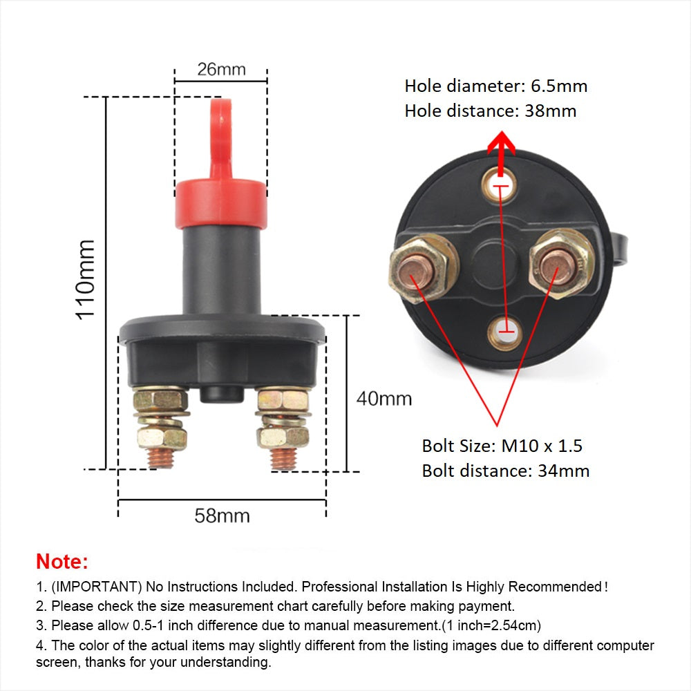 Battery Isolator Switch