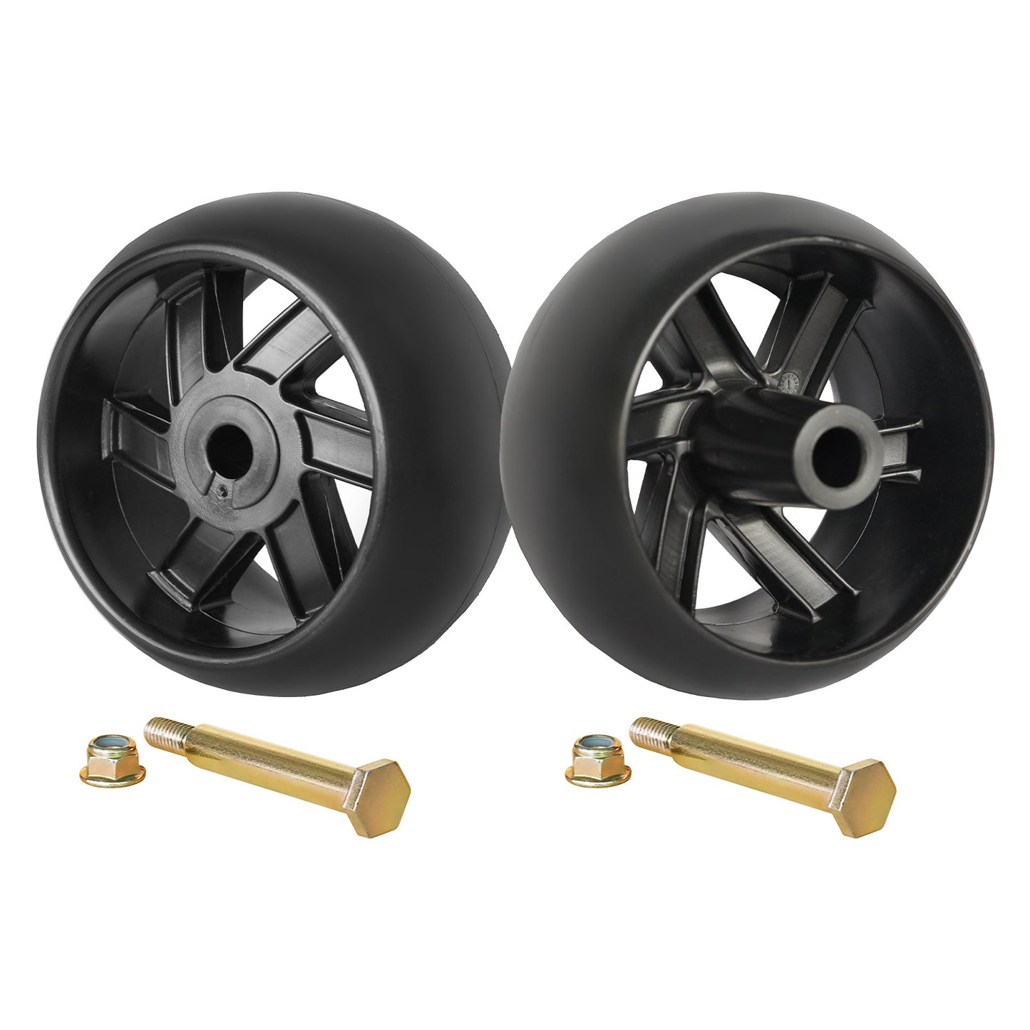 Deck Wheel 2 1/2 Inch Offset Hub Replace 174873 532133957 AM116299 M84690 for Husqvarna John Deere MTD Cub Cadet