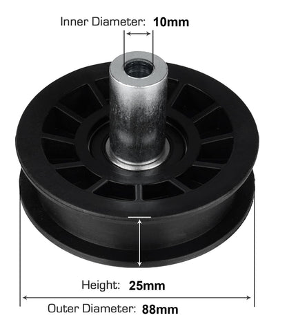 Flat Idler Pulley for AYP Husqvarna Murray Poulan Replace 179114 532179114 CT131 CT141 CTH141 271150 271190 Cut Mowers