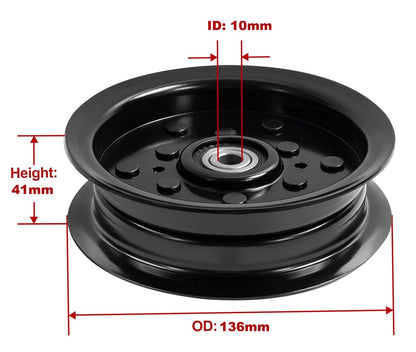 Flat Idler Pulley 532196106 532197379 for Husqvarna Craftsman MTD