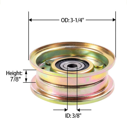 Flat Idler Pulley for Cub Cadet MTD Troy-Bilt 756-0981A