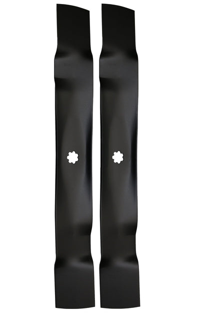 42" Mulching Blades For John Deere 7 Point Star Hole GX22151, GY20850 (2 pack)