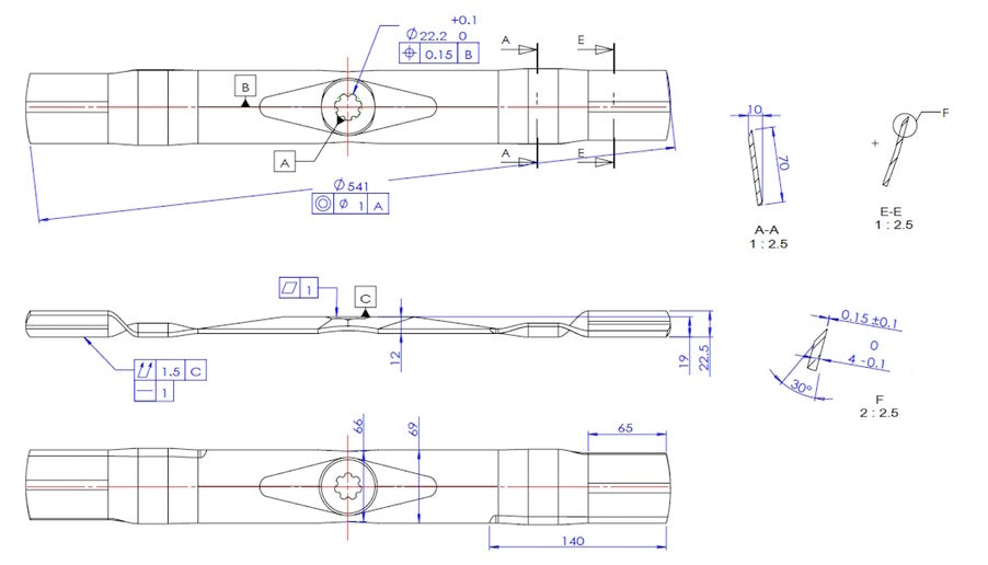 42" Mulching Blades For John Deere 7 Point Star Hole GX22151, GY20850 (2 pack)