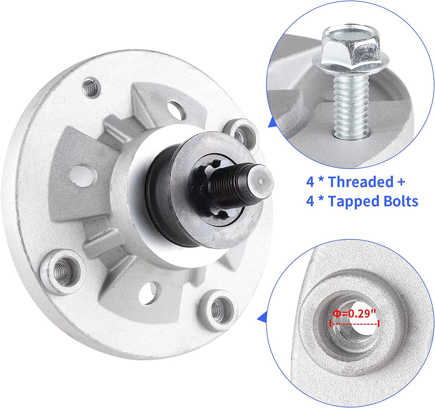 7-point star Spindle Assemblies Replaces John Deere GY20454 GY20867 GY20962 GY21098