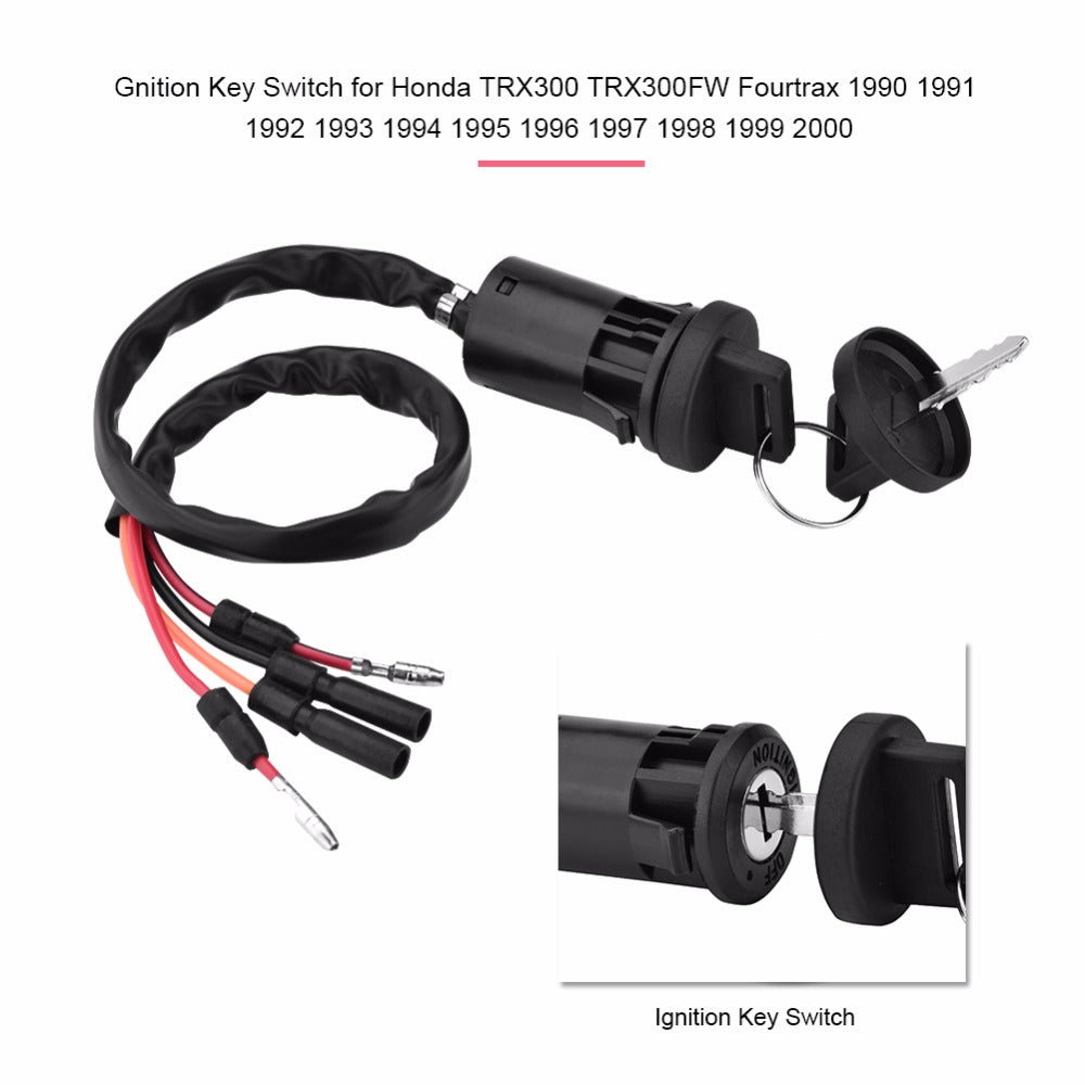 Ignition Switch & Two Keys for Honda ATV Quad TRX 300 & Fourtrax