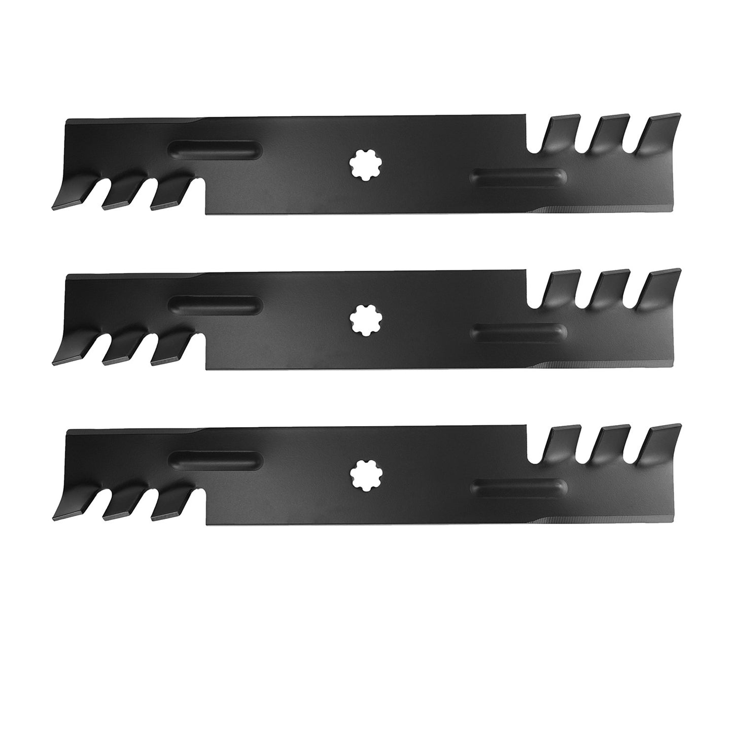 3PCS High Lift Blades Replace JOHN DEERE GX21786 GX21784 GX21785 GY20852