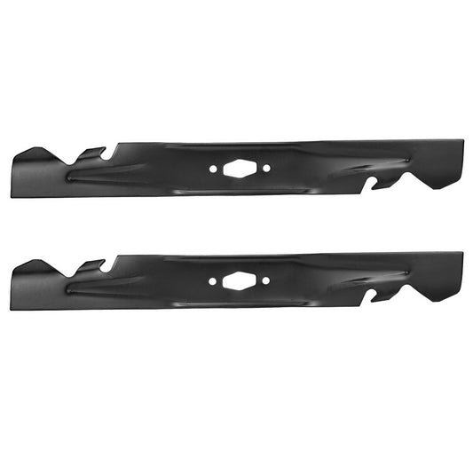 2PCS Mower Blades Diamond Hole Replaces 742P05177A-X C-BLD-0513 Craftsman Cub Cadet Troy-Bilt