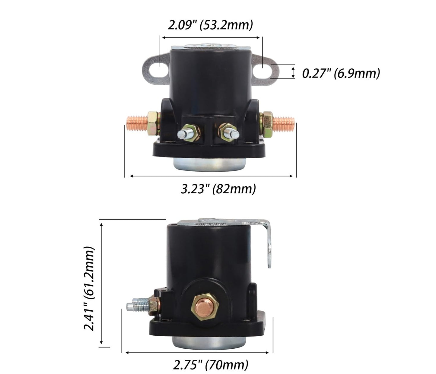 SW-3 Starter Solenoid Relay 12 Volt 4-Terminals
