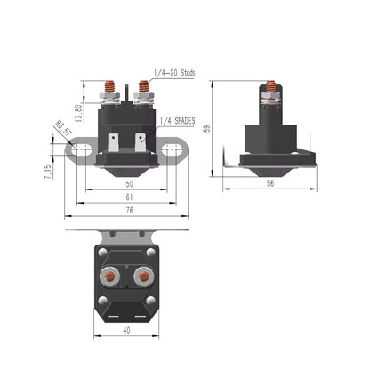 Solenoid Starter AUC-15346 for John Deere AM130365 AM132990 AM133094 AM138497